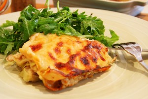 Game's On; rabbit lasagne